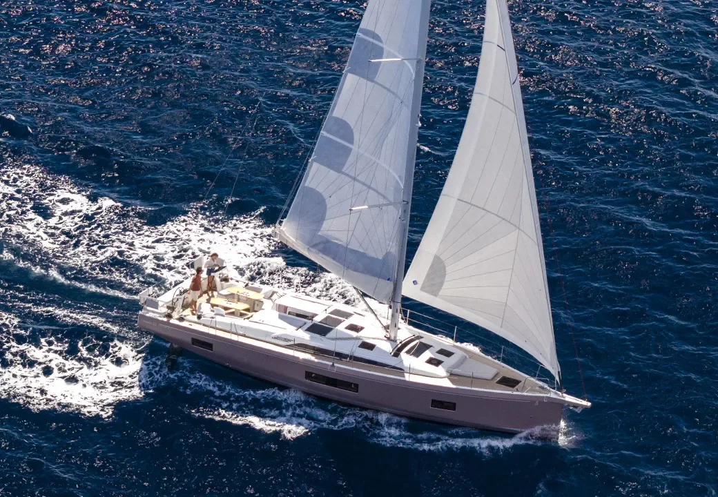 A Beneteau at sea