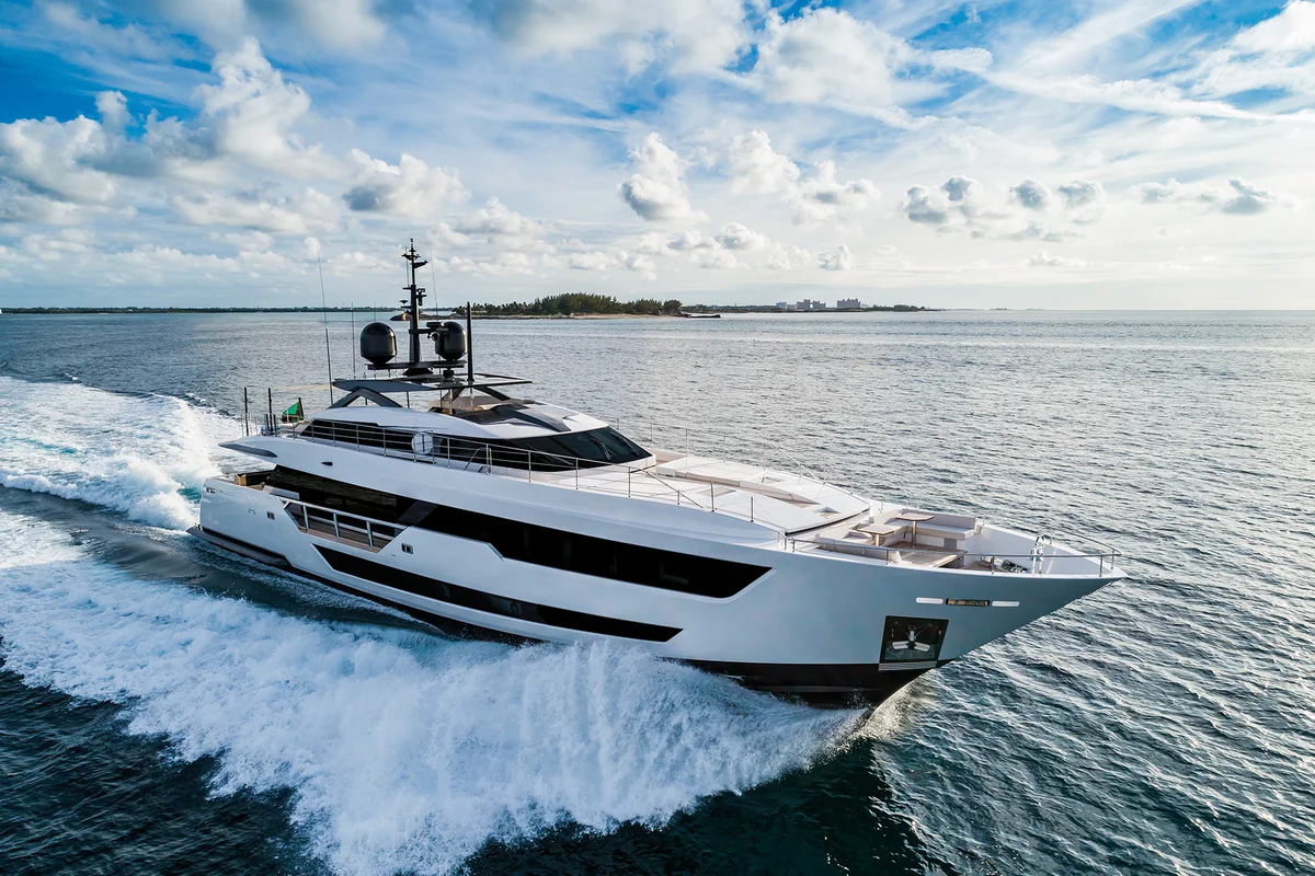 A Custom Line yacht