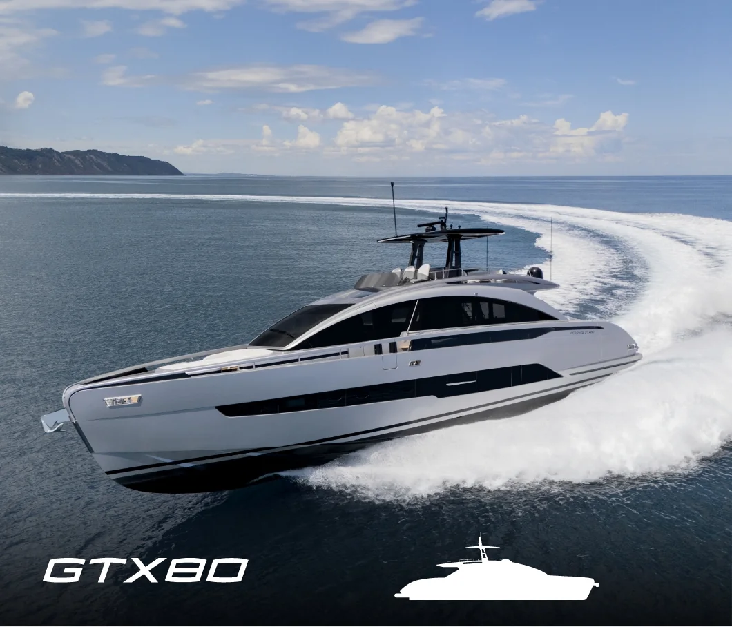 A Pershing sport yacht