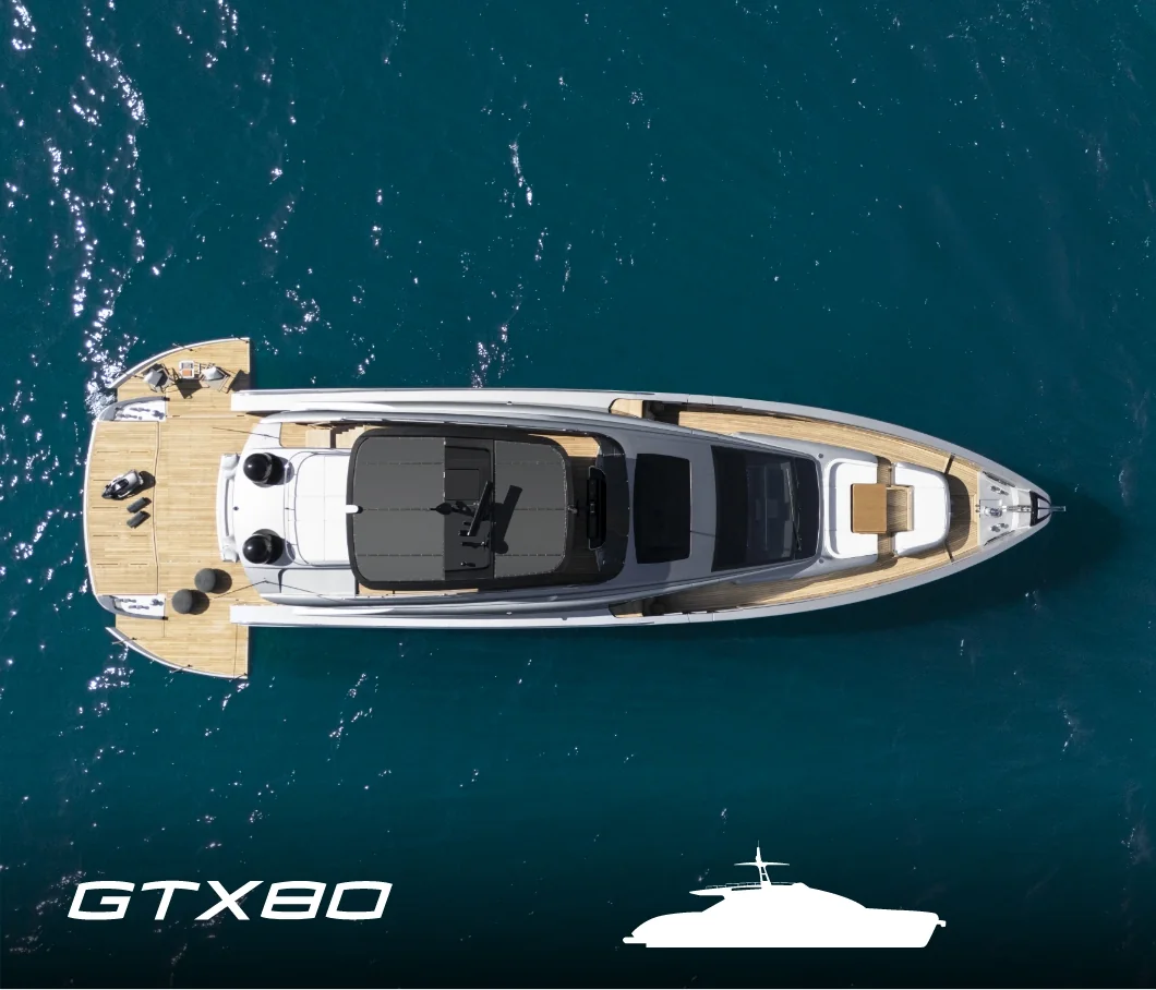 A Pershing open yacht