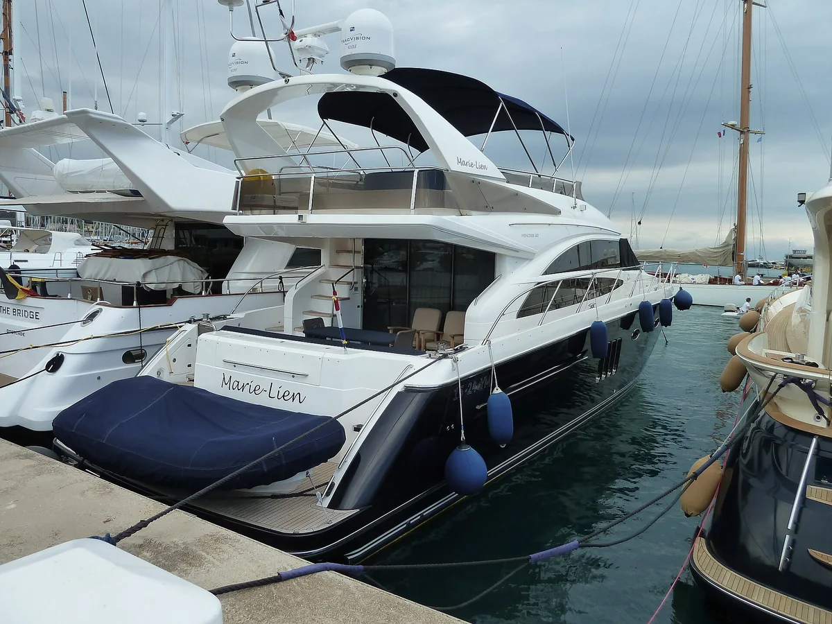 A Princess motor yacht