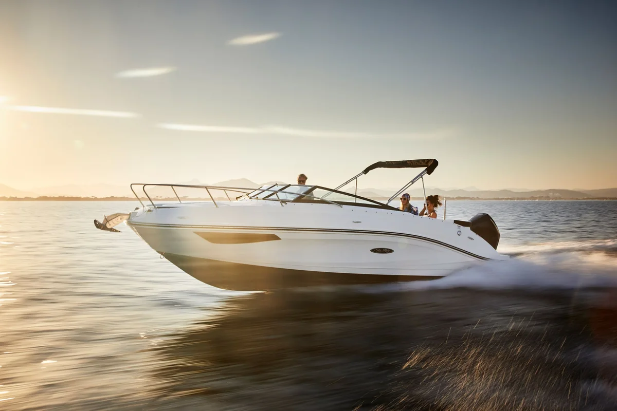 A Sea Ray cruiser