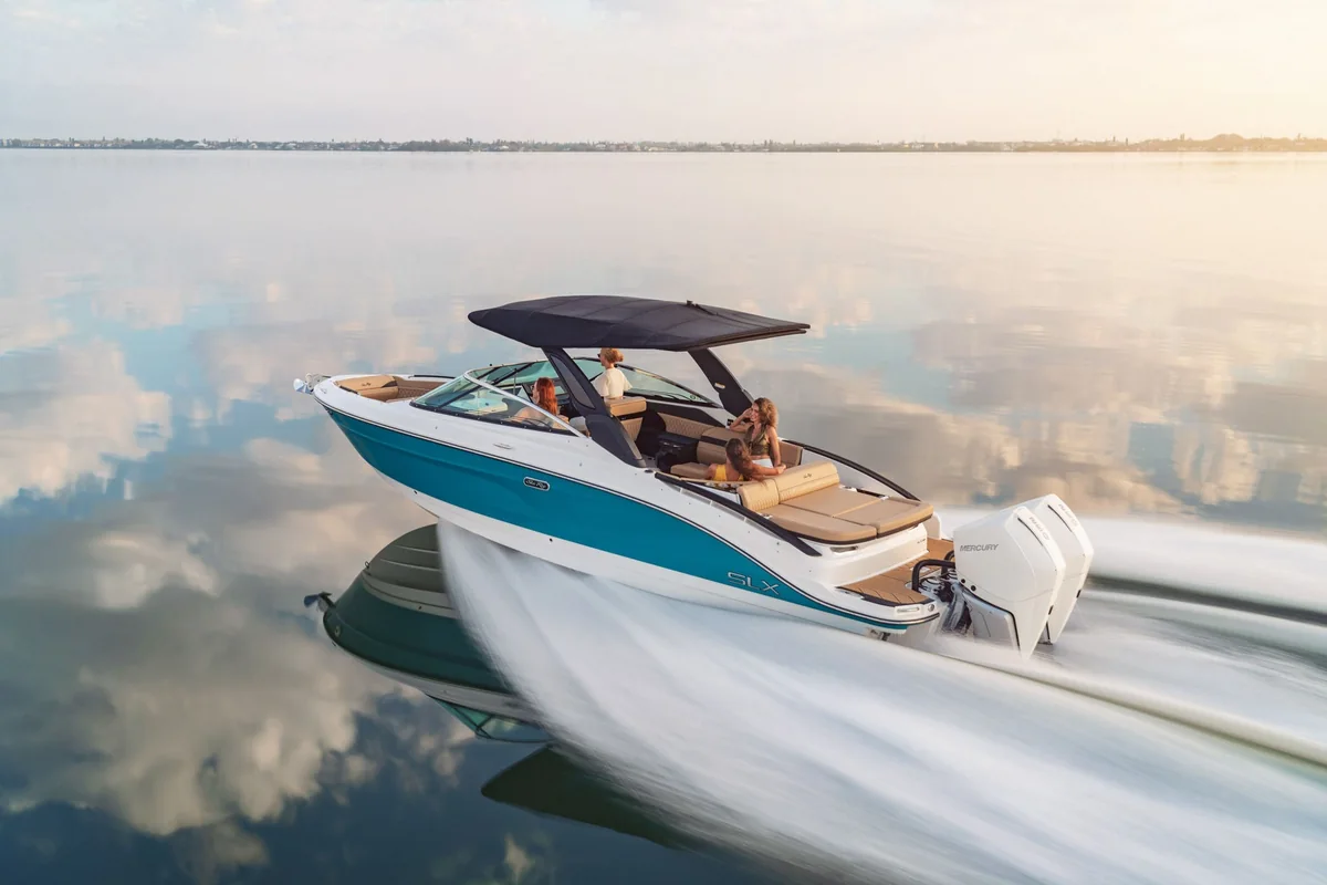A Sea Ray sport boat
